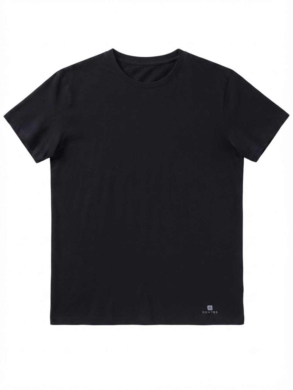 Men's Black Crew Neck T-Shirt - Domyos M